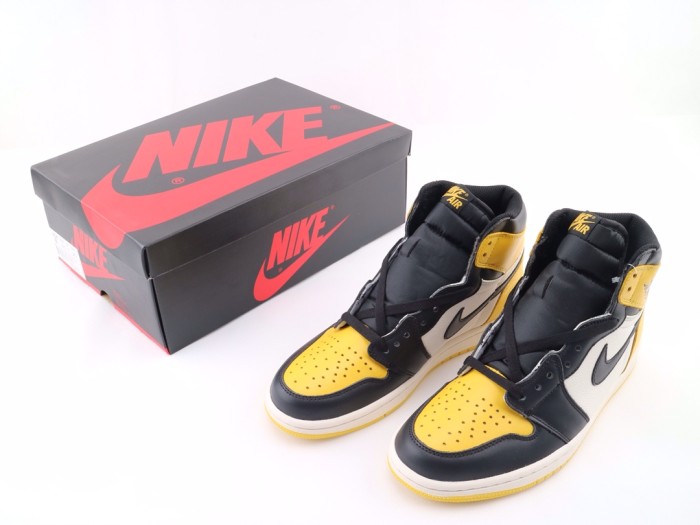 Jordan 1 Mid Yellow Toe Black