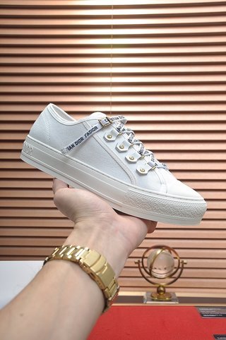 Dior Walk'N'Dior Low Top White Canvas (W)