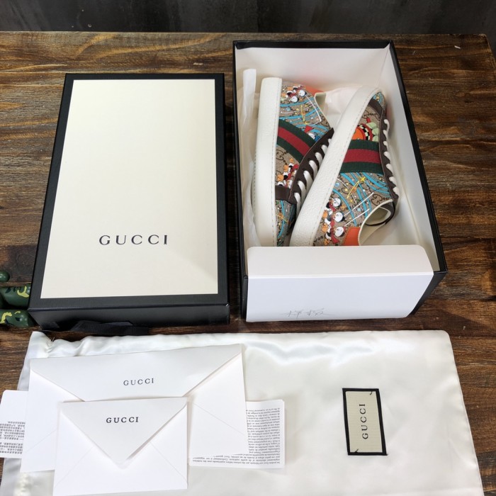 Gucci Ace x Disney Huey, Dewey, Louie Print