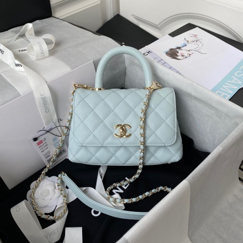 Handbag Chanel AS2215 size 𝟏𝟑*𝟏𝟗*𝟗 𝑐𝑚