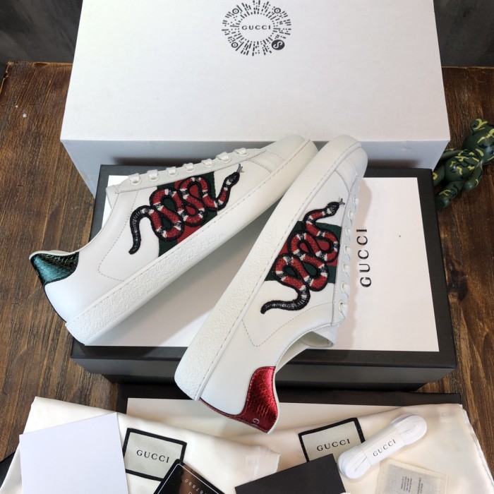 Gucci Ace Embroidered Snake