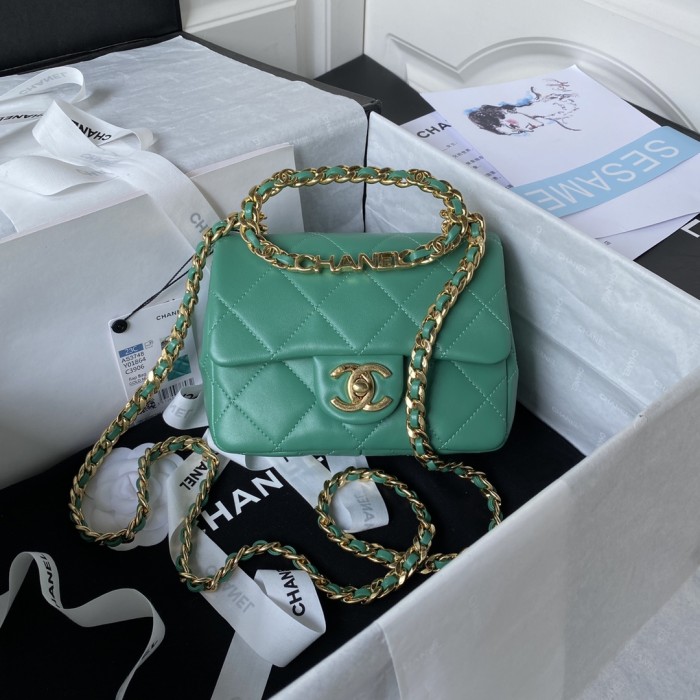 Handbag Chanel AS3748 size 17*13*6 cm