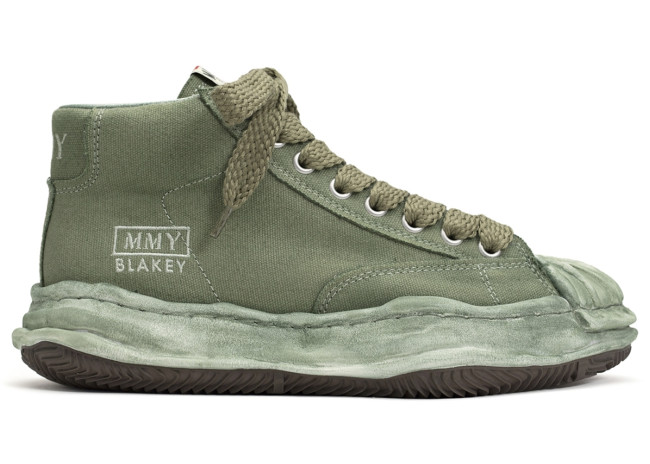 Maison Mihara Yasuhiro Blakey OD OG Sole Canvas High Green