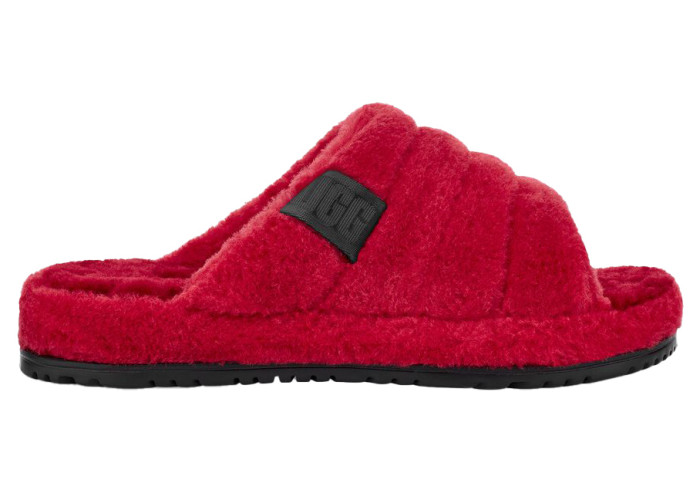 UGG Fluff You Slide Samba Red