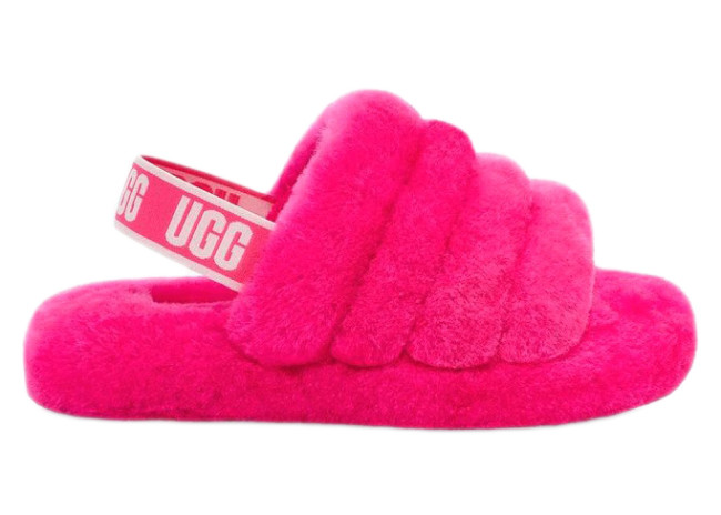 UGG Fluff Yeah Slide Rock Rose (Kids)