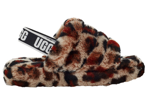 UGG Fluff Yeah Slide Leopard Amphora (Kids)