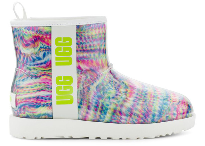 UGG Classic Clear Mini Pixelate Boot White (Women's)