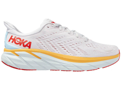 Hoka One One Clifton 8 Nimbus Cloud Yellow Red