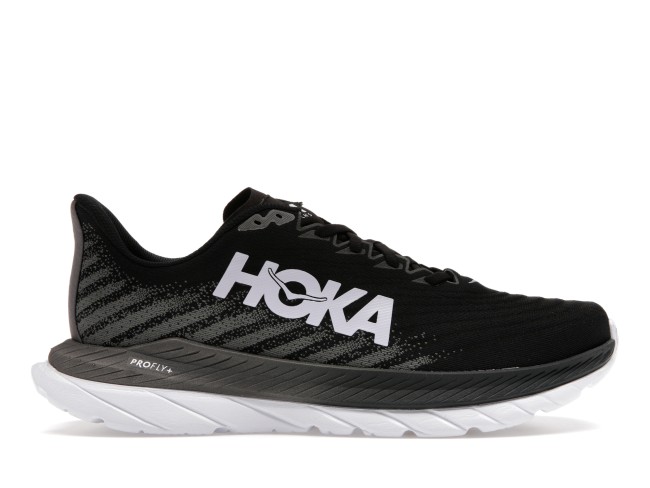 Hoka One One Mach 5 Black Castlerock Grey