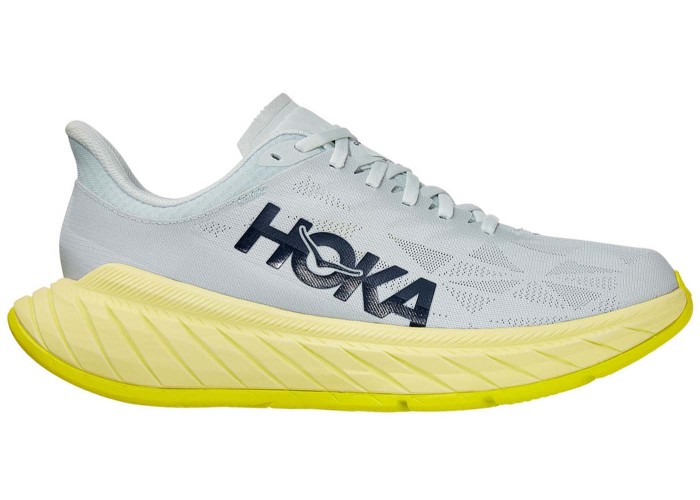 Hoka One One Carbon X 2 Blue Flower Luminary Green