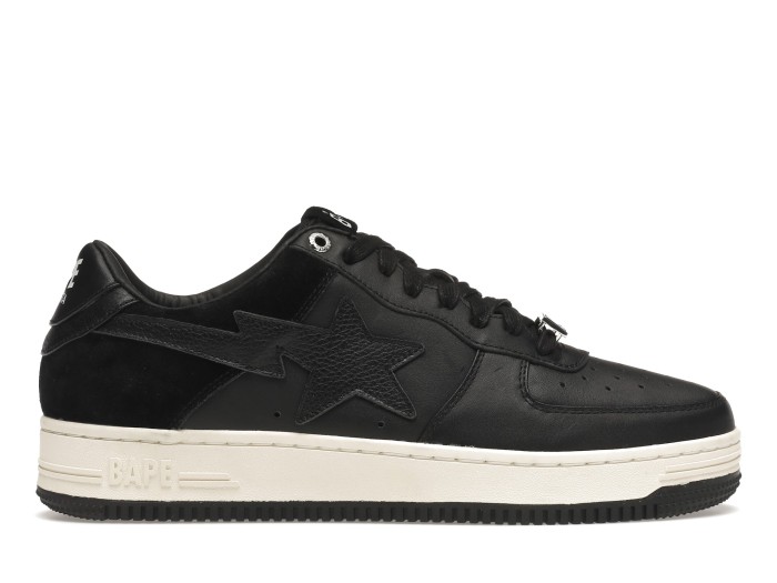 A Bathing Ape Bape Sta Low Suede Heel Black