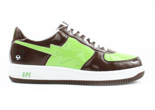 A Bathing Ape Bape Sta Low Baby Milo Bear Brown Green