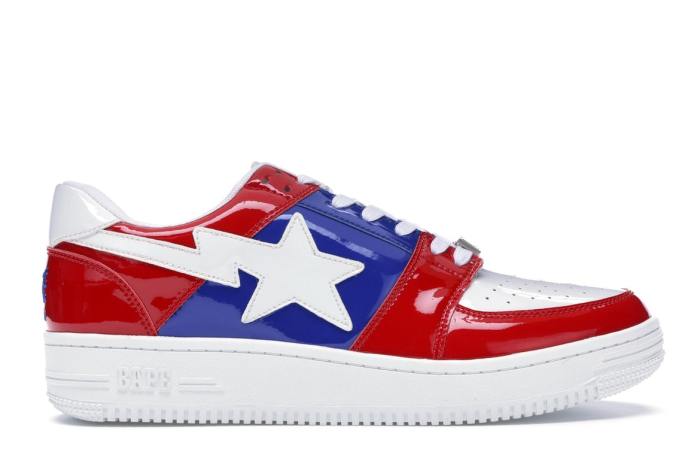 A Bathing Ape Bape Sta Low Tri-Color Red (2018)