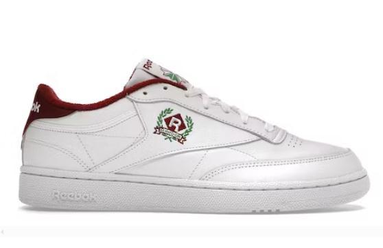 Reebok Club C 85 Crest White Burgundy