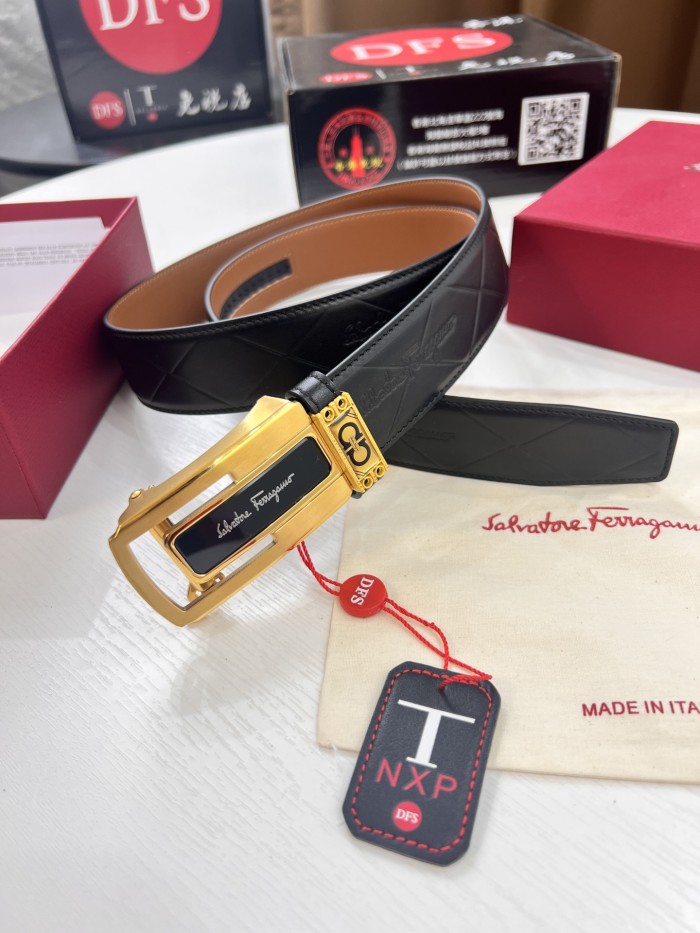 Streetwear Belt Ferragamo 321553 size:3.5cm