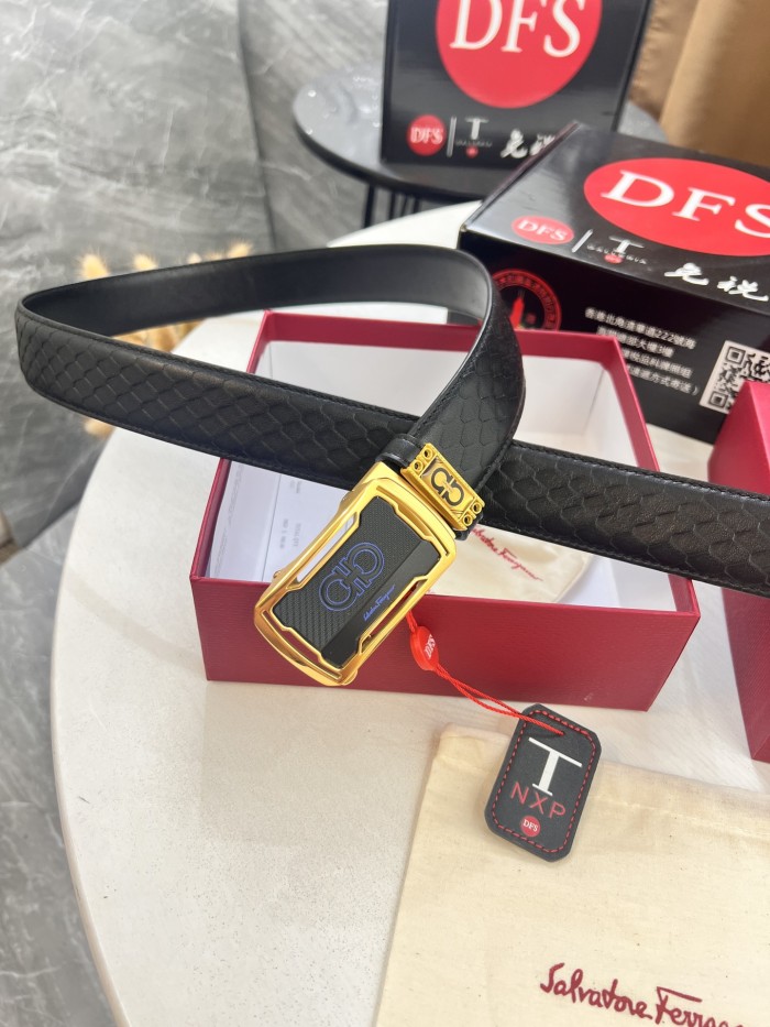 Streetwear Belt Ferragamo 321362 size:3.5cm