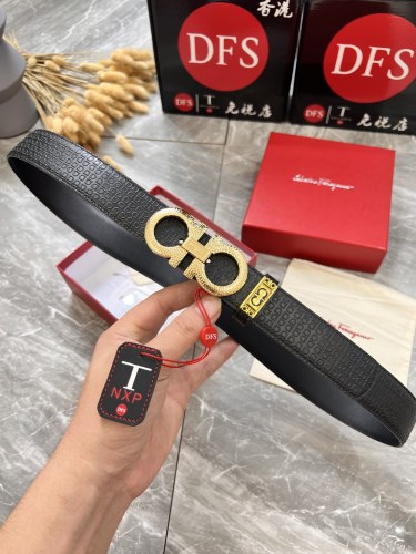 Streetwear Belt Ferragamo 320807 size:3.5cm