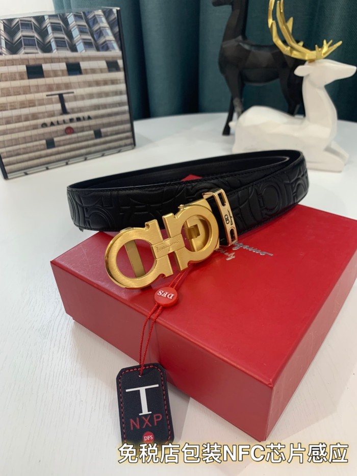 Streetwear Belt Ferragamo 319187 size:3.5cm