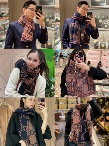 Streetwear Scarf GUCCI 329631 SIZE:47*180cm