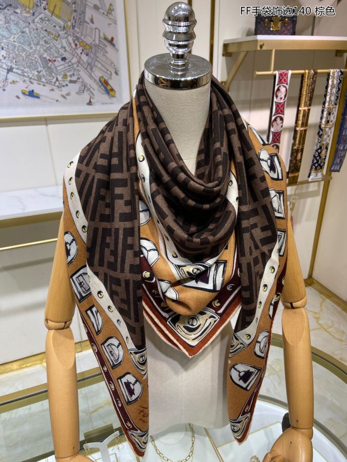 Streetwear Scarf FENDI 329289 SIZE:140*140cm