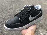Authentic SB Dunk Low “Zebra” Black/Pure Platinum-Canvas Sail