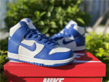Authentic Nike Dunk High Retro QS Blue/White