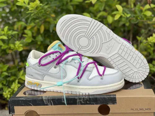 Authentic Off-White x Nike Dunk Low “21 to 50”