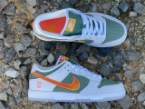 Authentic Dunk SB Low White/Green-orange