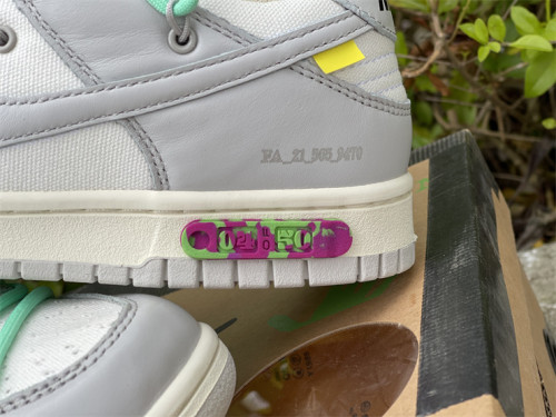Authentic Off-White x Nike Dunk Low “04 to 50”