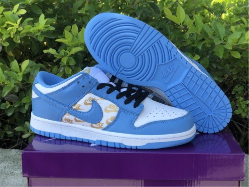 Authentic Supreme x Nike SB Dunk Low OG QS White/MOON