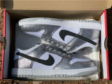 Authentic Nike SB Dunk Low Black/White /Silver Grey