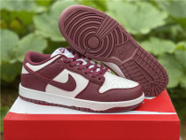 Authentic Nike SB Dunk Low White/Wine Red