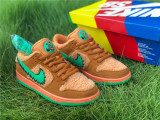 Authentic Grateful Dead x Nike SB Dunk Low Bright Ceramic/Green Spark
