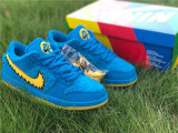 Authentic Grateful Dead x Nike SB Dunk Low Skype Blue/Yellow