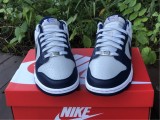 Authentic Nike Dunk Low “Brooklyn Nets” Dark Blue/Grey White