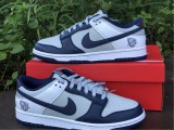 Authentic Nike Dunk Low “Brooklyn Nets” Dark Blue/Grey White