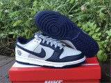 Authentic Nike Dunk Low “Brooklyn Nets” Dark Blue/Grey White