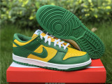 Authentic Nike Dunk Low Brazil Green/Yellow