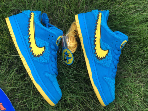 Authentic Grateful Dead x Nike SB Dunk Low Skype Blue/Yellow