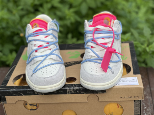 Authentic OFF-WHITE x Futura x Nike Dunk Low “35 to 50”