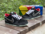 Authentic LPL x Nike Dunk Low Black/White/Bright Red