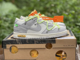 Authentic OFF-WHITE x Nike Dunk Low Grey-Barely Volt