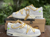 Authentic OFF-WHITE x Futura x Nike Dunk Low Grey Amarillo