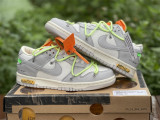 Authentic OFF-WHITE x Nike Dunk Low Grey-Barely Volt