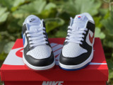 Authentic Dunk SB Low White/Black/Red