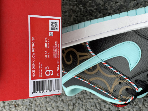 Authentic Nike Dunk Low “Barber Shop”