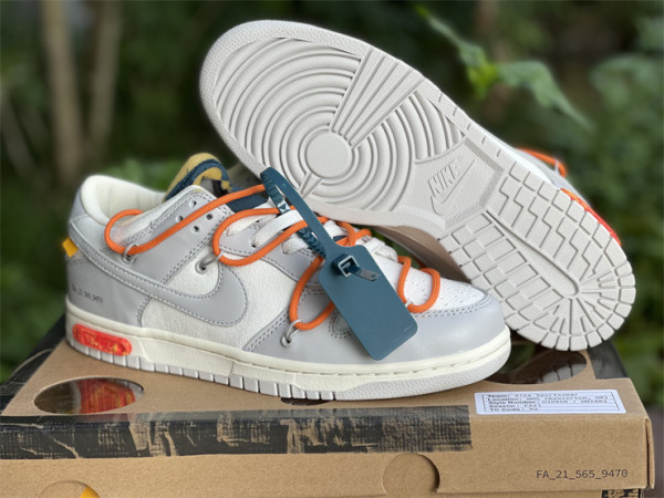 Authentic OFF-WHITE x Futura x Nike Dunk Low “44 to 50”