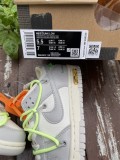 Authentic OFF-WHITE x Nike Dunk Low Grey-Barely Volt