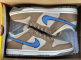 Authentic Nike Dunk Low Brown/Yellow/Blue