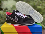 Authentic LPL x Nike Dunk Low Black/White/Bright Red